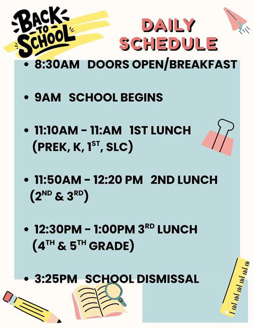 Daily Schedule
